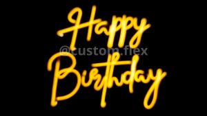 Lampu Neon Flex Tulisan Happy Birthday: Dekorasi Unik & Kreatif