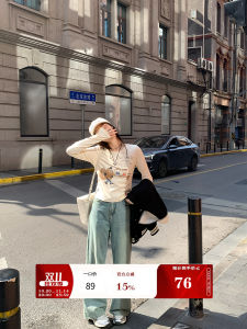 Sieyiu Cartoon Print Long Sleeve round Neck T-Shirt Womens Base Layer Shirt Slimming Top for Spring And Autumn 2024 New Arrival