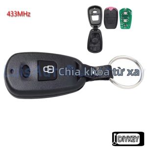 Chìa Khóa Điều Khiển Từ Xa Ô Tô 2 Nút 315MHz / 433MHz Tương Thích Với Hyundai Elantra Cũ Santa Fe - Chìa Khóa Không Dây Thay Thế Với Cấu Tạo ABS + Kim Loại