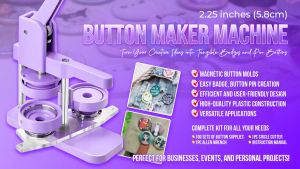 Easyprint Purple Plastic Button Press Machine 2.25in