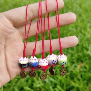 Móc Khóa Điện Thoại Mèo May Mắn Nhật Dễ Thương Nhiều Màu Kiểu Đồng Tiên - MS022