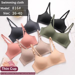 Thin Cup One-piece Bra Cup B Seamless Push Up Breathable Comfortable Sling Bra 816