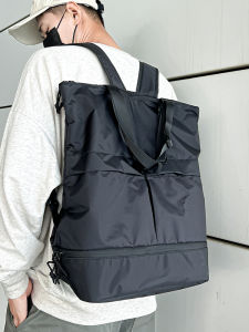 LUSUO | Dual Shoulder Tote Backpack Travel Backpack Large Capacity