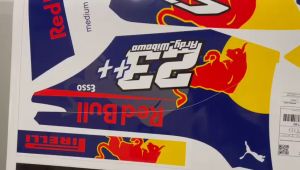 Decal Honda CRF 150L MOTIF REDBULL BIRU MERAH D-I2-377 I2-014 D-I2-1510