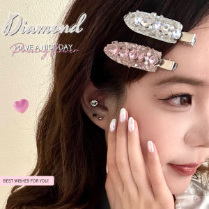 Crystal Seamless Duckbill Hair Clips Elegant Side Bangs And Hair Fragments Styling Tools for Girls High Quality And Aesthetic Value