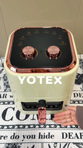 YOTEX หม้อทอดไร้น้ำมัน ความจุขนาดใหญ่ 8L กำลังไฟสูง 1500W หน้าต่างโปรงใส มัลติฟังก์ชั่นในครัวเรือน Air Fryer