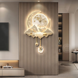 RUIBAHAO | Luxury High-End Grille Hanging Clock 2026 New