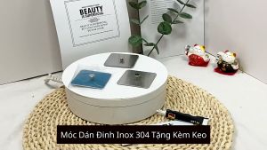 Móc Đán Đinh - Móc Treo Tranh Treo Đồ Đa Năng Dán Tường INOX304 Cao Cấp Tặng Kèm Lọ Keo