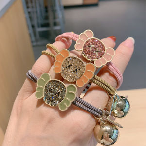 ริบบิ้นผมคริสตัลสไตล์เกาหลีสำหรับผู้หญิง ทรงเรียบง่าย สไตล์หรูหรา ซิลิโคน ริบบิ้นผม ริบบิ้นผม ริบบิ้นผม