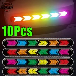 【WOKEN】10 chiếc dán phản quang chống va chạm cho xe hơi gương chiếu hậu dán phản quang cảnh báo phản chiếu nhiều màu sắc hình thể phụ kiện ngoại thất xe hơi chống trầy xước