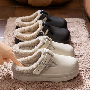 JIFANPAUL | Waterproof Warm Indoor Home Slipper EVA Outwear Fleece Crocs