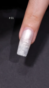 Gaoy Ripple Pearl Gel Polish Iridescent Sparkle Jelly Texture Holographic Shell Shimmer Nail Art 戈雅烟雨螺纹甲油胶爆闪偏光珍珠贝母纹理美甲