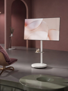 Brateck | Mobile TV Stand with Hidden Wheels
