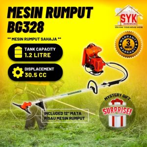 SYK Tanika/Taneka/Izuko/Bossman/FR301 Backpack Brush Cutter Backpack Grass Trimmer Mesin Potong Rumput Mesin Rumput BG328