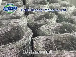 barbed wire barb fencing price meter in egypt galvanized fence roll per for farm concertina mesh rust proof