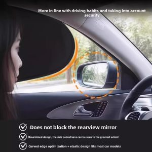 MONLEYTA | Car Sunshade Curtain Side Window Glass Privacy Curtain Heat Insulation Interior Use Car Sun Blocking Curtain