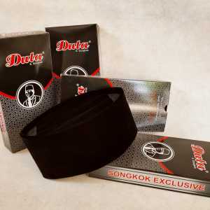SONGKOK KOPIAH PREMIUM AC Peci AC Hitam Tinggi 8 cm/9 cm /10 cm/11 cm/12 cm Peci Hitam AC  Berkualitas bahan tebal dan halus