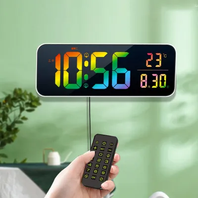 LANGPAI | Wi-Fi Syncing Large Display Digital Clock Calendar Timer
