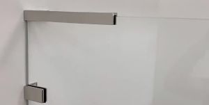 20251Piece Cast SUS304  Wall Mount L Glass Fixing Bracket Swaying Prevention For Shower Enclosure Cubicle Grey Black Mirror