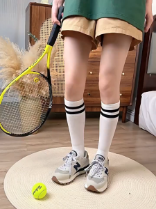 ถุงเท้าความดันผู้หญิง สำหรับออกกำลังกาย วัสดุเบาระบายอากาศ ดีไซน์ลายสาน