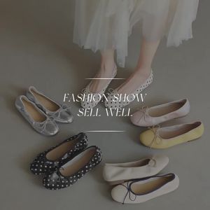 Daphne | Polka Dot Bow Ballet Flats Women Autumn