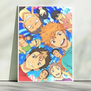 Bandai | Diamond Painting Japanese Cartoon Anime Haikyuu Diamond Round/Square Diamond Mosaic Artwork Creative Handmade Home Decor Gift