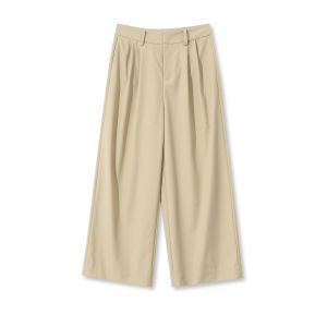 Eco-Friendly 3E Biological Base Commute Style Mid-Calf Slimming Leggings Butterfly River Asymmetrical Straight Leg Pants