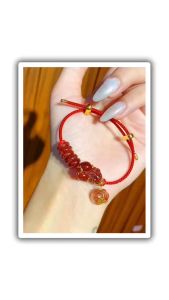 vòng tay tì hưu thạch anh tóc đỏ tự nhiên vip bọc vàng tây mix đồng điếu và túi tiền tóc đỏ bọc vàng tây dáng kim tiền vòng tay đá phong thủy hợp mệnh thổ mệnh kim trang sức thiết kế đủ hóa đơn thẻ bảo hành