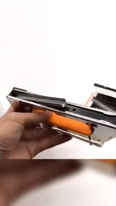 【ready stock】 Straight Nail Gun Heavy Duty Woodworking Tool Handheld flat head nail gun 8mm binder (silver) 23 stapler machine gun