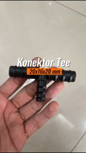 Tee Konektor 20x16x20 untuk Selang Aerasi 16/25 mm ke selang PE 16mm