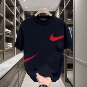 Loose Fit round Neck Short Sleeve T-Shirt plus Size for plus Size Men Breathable Comfortable Cotton Summer Casual Tee