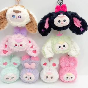 🌷 น่าเอ็นดูมาก พวงกุญแจ Baby Three ขนปุย นิ่มฟู ขนาด 4 นิ้ว