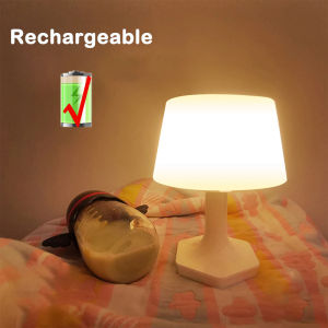 Bedside Lamp for Bedroom Home Office Study Room Desk Lamp LED Light Adjustable Brightness Lamp Rechargeable Eye Protection