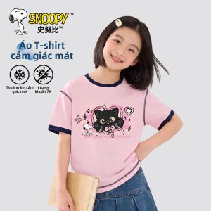 Snoopy | Áo Thun Trẻ Em Mỏng Lạnh IceSilk 7A Chống Khuẩn