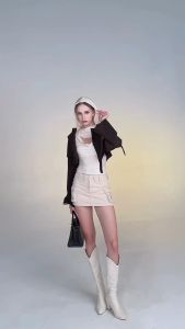 แจ๊คเก็ต ครอปมีฮู๊ด (CL313) Top รุ่น CALLING\_COSTUME (CL316)