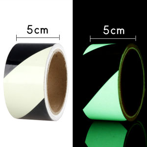 Super Bright Luminescent Arrowhead Diagonal Pattern Night Warning Mark Permanent Glowing Floor Indicator Night Glow Tape