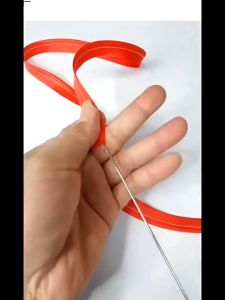 2pcs Loop Turner Hook with Latch Stainless Steel Loop Turner for Fabric Tube Straps Belts DIY Knitting
