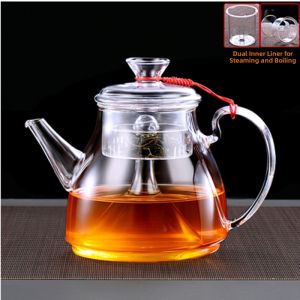 Thick Glass Tea Kettle for Dark Tea