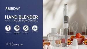 ABIRDAY CT-6807A-1 Immersion Blender 4-in-1 Multifunctional Manu