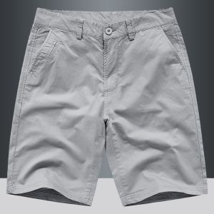 Quần Short Nam Mùa Hè Mỏng Rộng Rãi Màu Trơn Quần Dài Năm Điểm Co Giãn Cạp Vừa Quần Đi Biển Quần Công Sở