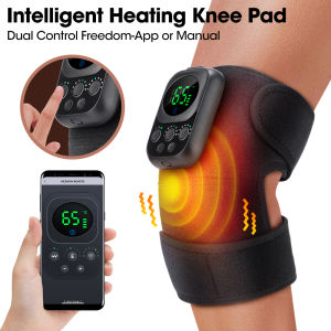 3 IN 1 Heating Knee Pad Multifunctional Knee Shoulder Elbow Massager 3 Modes Vibration Hot Compress Knee Brace USB Charging