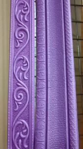 HT Wallpaper Foam List Ungu Wallpaper Wallborder Foam 3D