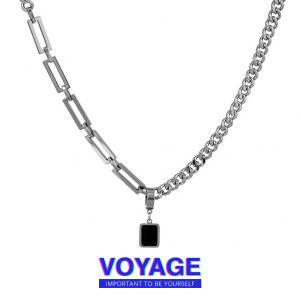 Detachable Pendent Mens Clavicle Sweater Chain Fashionable Mens Necklace High-End Titanium Steel Jewelry Accessory