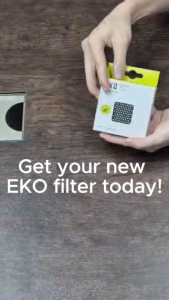 EKO BIN Filter | Charcoal Filter | EK8147 - 8cm x 8cm | Activated Charcoal Odour Filter