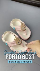 Sandal Anak Perempuan Tali Belakang Bayi Balita 6-12 Bulan 1 2 3 Tahun Porto 602T Pink Cream