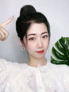 Defancy | Defancy Tang Fan Li Ball Head Fake Hair Pack Real Human Hair Material Ancient Style Hair Band Hair Extension Changing Style