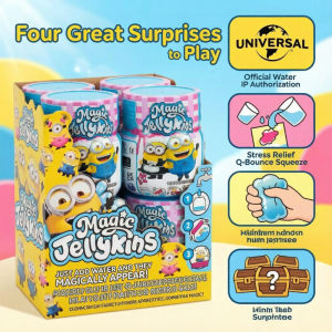 52TOYS | Minions Magic Surprise Blind Box Squishy Squeeze Toy Stress Relief Fidget Sensory Figurine Gift For Kids Adults Autism