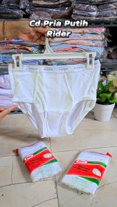Celana Dalam Pria Putih Rider R 125 B | Cd Cowok Motif Garis Salur Bahan Katun