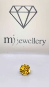 MJ Jewellery 3D 999.9/24K Pure Gold Rose Charm B636