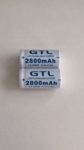 GTL Lithium Li-ion 16340 Battery 3.7V 2800mAh CR123A Rechargeable Batteries 3.7V CR123 for Lase